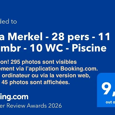 빌라 Merkel - 28 Pers - 11 Chambr - 10 Wc - Piscine